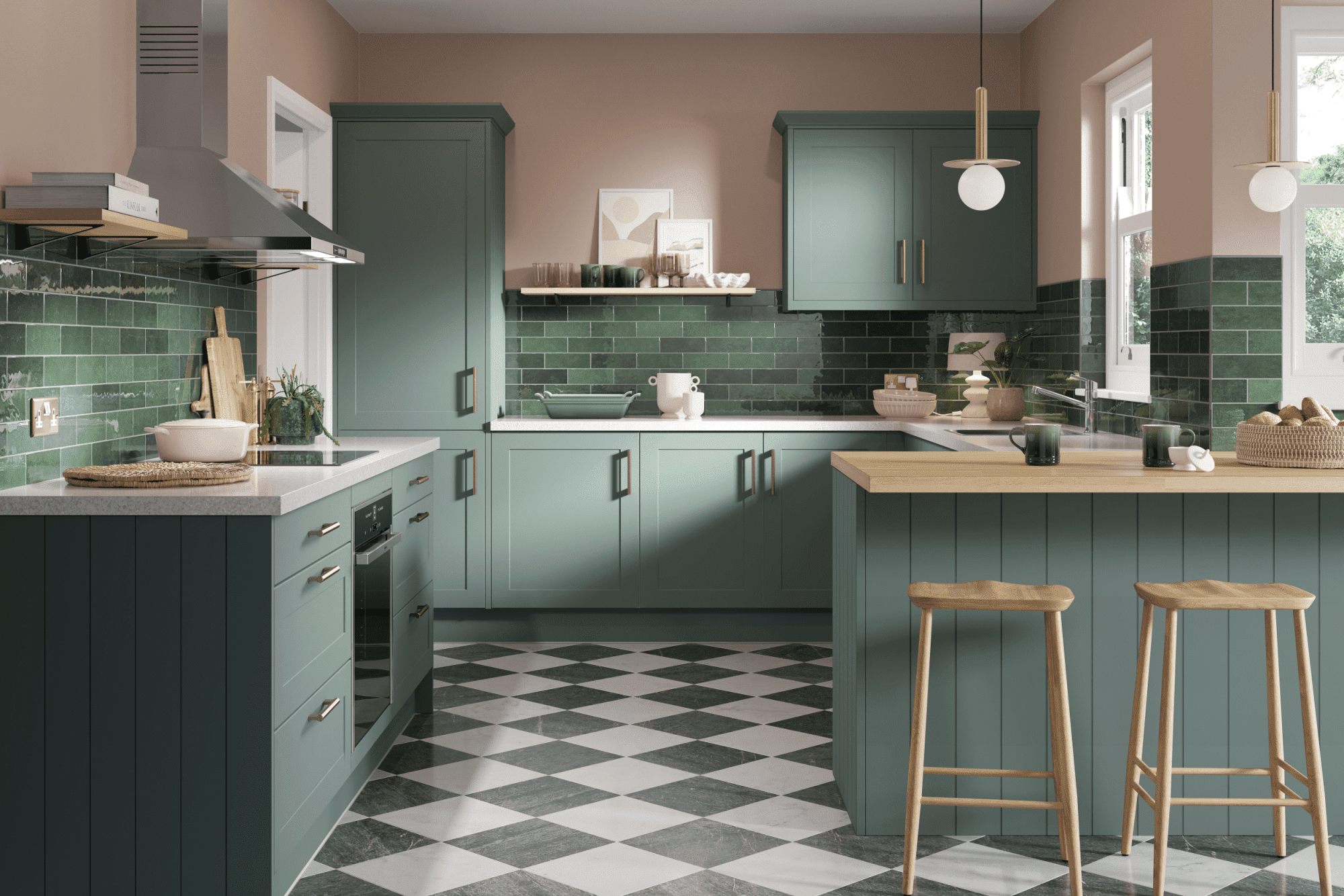 shaker chelsea forest green matt 2752