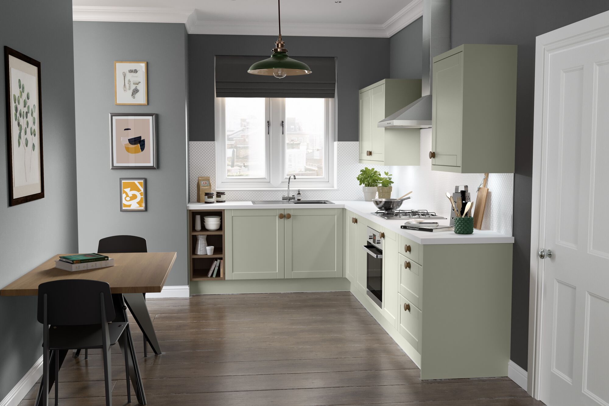shaker classic in sage green 2214